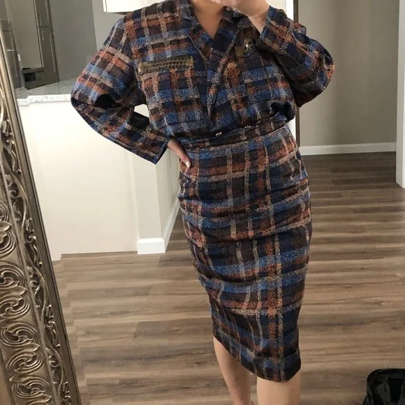 Vintage Ozdi-a multicolored 2 piece skirt set size small in great condition - Picture 10 of 10